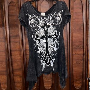 Vocal women’s bling top Size Medium.